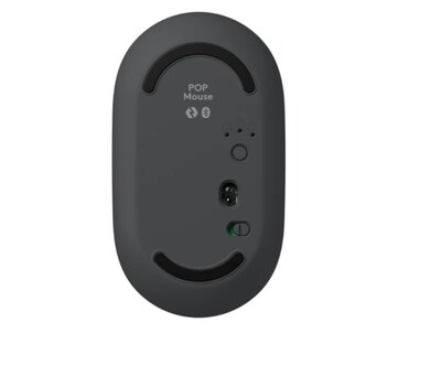 Logitech POP Icon Wireless Keyboard and Optical Mouse Combo, Graphite and Green (920-013103)