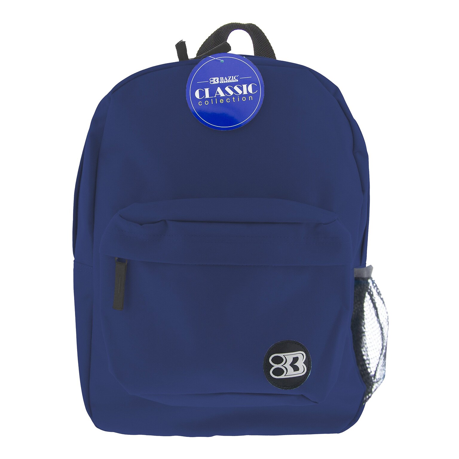 Bazic Classic Laptop Backpack, Medium, Navy Blue (BAZ1060)