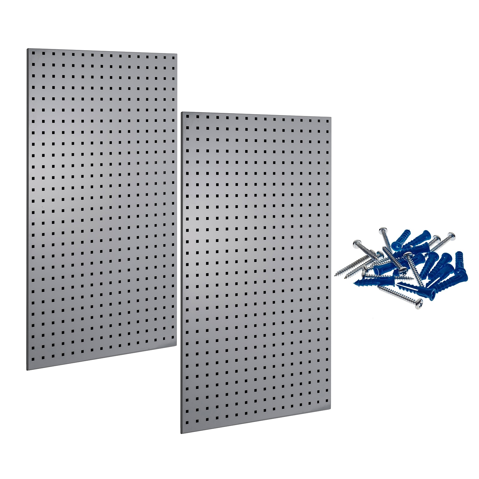 Triton Products LocBoard 24 x 42 x 9/16 Steel Square Hole Pegboards, 2/Set (LB2-G)