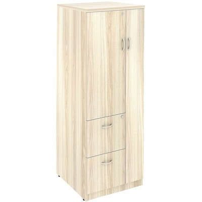 Lorell Essentials Series 65.5 Storage Cabinet With 2-Shelves, 2-Drawers, Modern Elm (LLR66338)