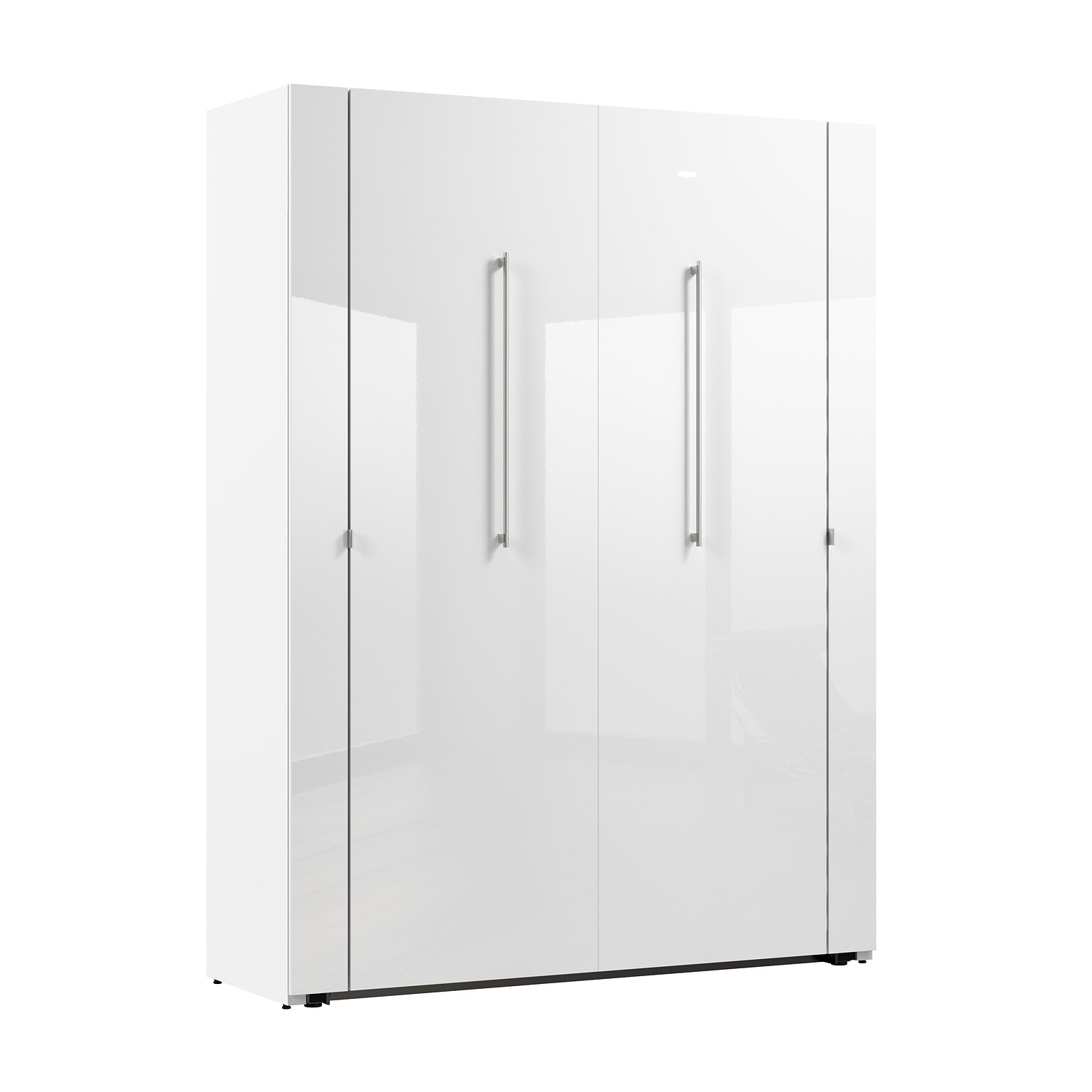 Bestar Avalon 61W Full Murphy Bed - High-Gloss White
