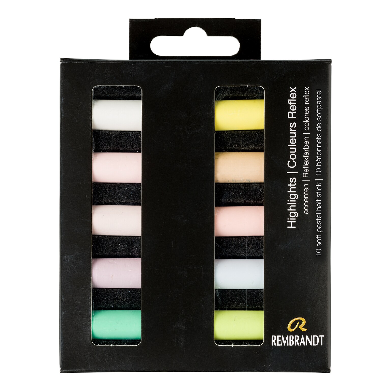 Rembrandt Soft Pastel Micro Sets, Assorted Colors, 10/Set (RBX31821001)