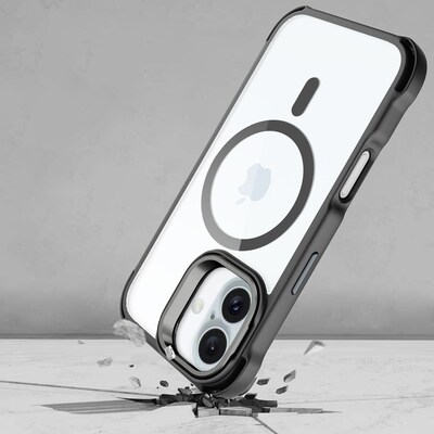 SaharaCase Venture-X MagSafe Phone Case for iPhone 16 Plus, Shock Absorbing, Scorpion Black (CP00650)