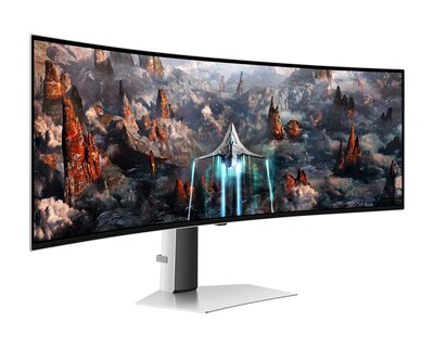 Samsung Odyssey 49" Curved 240Hz OLED Gaming Monitor, Silver (S49CG934SN)