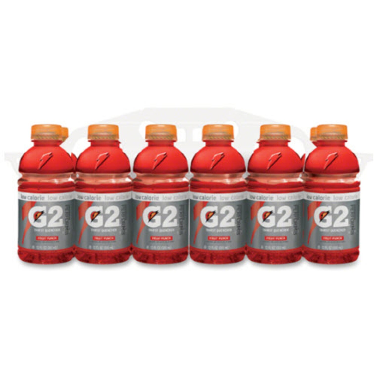 Gatorade G2 Low-Calorie Fruit Punch Sports Drink, 12 fl. oz., 24 Bottles/Carton (QKR12202)