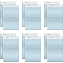 TOPS Prism+ Writing Notepads, 5 x 8, Narrow Ruled, Blue, 50 Sheets/Pad, 12 Pads/Pack (63020)