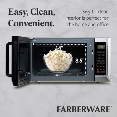 Farberware 1.3 cu. ft. Countertop Microwave, Stainless (FMG13SS)