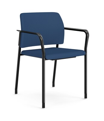 HON Accommodate Vinyl Upholstered Guest Stacking Chair, Elysian/Textured Charcoal, 2/Pack (HSGS6.F.E.SX39.P7A)