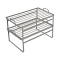 Honey-Can-Do Metal 2-Shelf Cabinet Helper, Gray (KCH-09423)