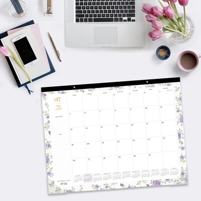 2026-2027 Blue Sky Forget Me Not 17" x 22" Academic Monthly Wall Calendar, Assorted Colors (159113)