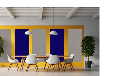 Versare Acoustic Panel, 72"H x 31"W, Dark Gray Fabric (DSAPK631VXDGV-1)
