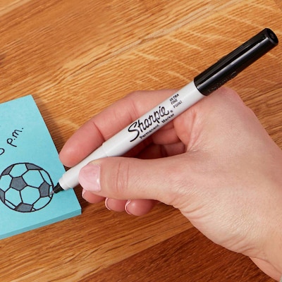Sharpie Permanent Markers, Assorted Tips, Black, 21/Pack (2206179)