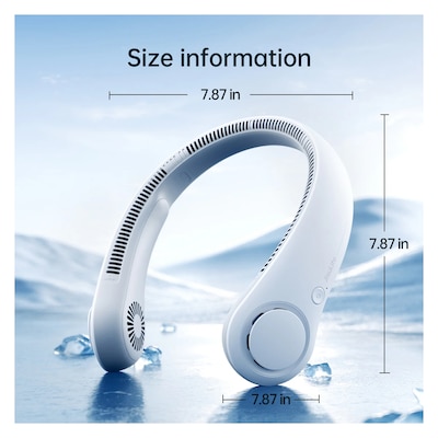 JisuLife Neck Fan, Grey (FNL03ROGY-KIT-2)