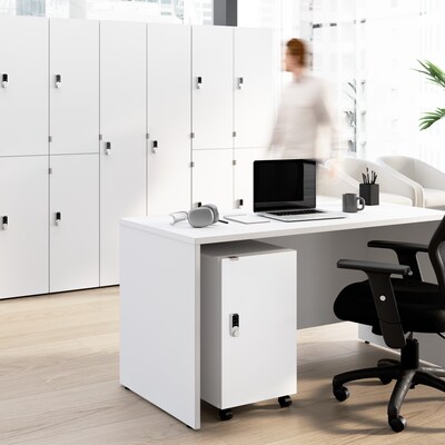 Bush Business Furniture Assure 26H Storage Cabinet, White (AUS116WHSU)