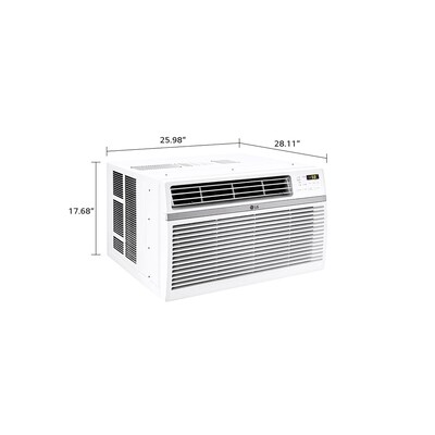 LG Electronics 18,000 BTU Window Smart Air Conditioner with Remote, White ( LW1821ERSM)