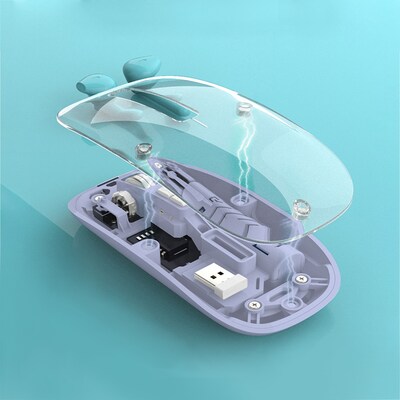 SaharaCase Glacier Wireless Ergonomic Laser Mouse, Purple (KB57)