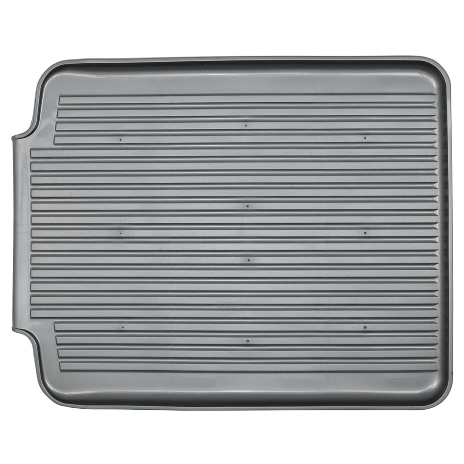 Better Houseware Jr. Plastic Dish Rack, Metallic (BTH14825)