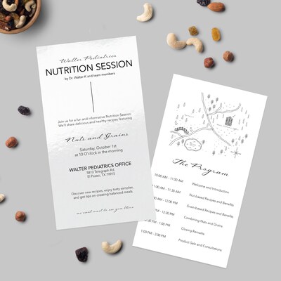 Avery Integrated Cards, 6" x 11", Glossy White, 10/Pack (95280)