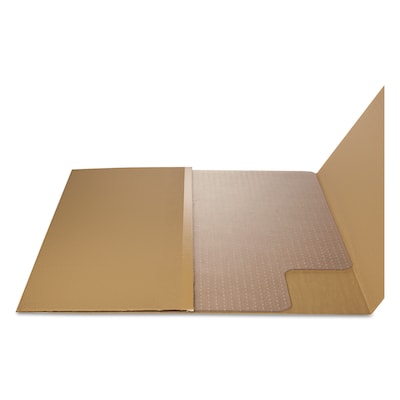 Alera® Carpet Chair Mat with Lip, 45" x 53'', Low Pile, Clear Vinyl (CM12233ALEPL)