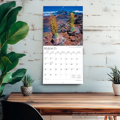 2026 BrownTrout Hawaii Volcanoes 12" x 12" Monthly Wall Calendar (9798330703593)