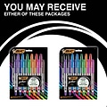 BIC Gel-ocity Stic Gel Pens, Medium Point, 0.7 mm, Assorted Colors, 14/Pack (RGSMP14-AST)