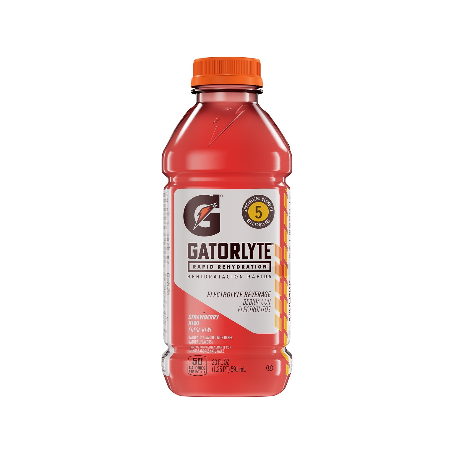 Gatorade Gatorlyte Kiwi Strawberry Sports Drink, 20 fl. oz., 12 Bottles/Carton (4791)