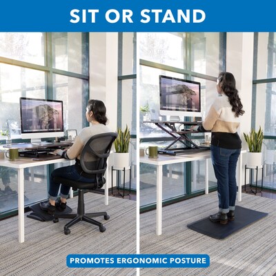 Mount-It! Extra-Wide Height Adjustable Standing Desk Converter Black  MI-7925 - Best Buy