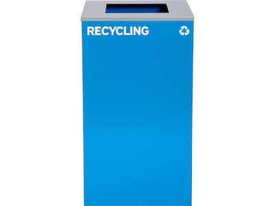 Alpine Industries Single-Stream Recycling Station, 29 Gallon, Blue (4450-BLU-S-RE)