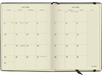 2023-2024 AT-A-GLANCE 7.69 x 10.19 Academic Weekly & Monthly Appointment Book, Black (70-7957-05-2