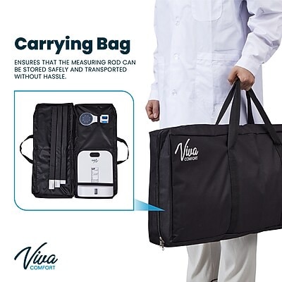 Viva Comfort Stadiometer Portable Height Measuring Rod, White (ADIME907-01-MK)