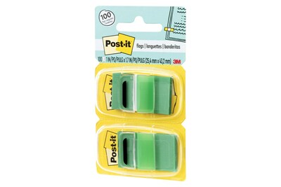 Post-it® Flags Value Pack, 1" Wide, Green, 600 Flags/Pack (680-GN12)
