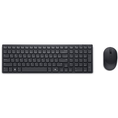 Dell Pro KM555 Wireless Ergonomic Keyboard and Optical Mouse Combo, Black (KM555-BLK-US)