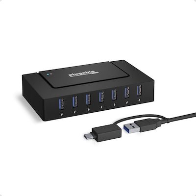 Plugable 7-Port USB-C Charging Hub, Black (USBC-HUB7BC)
