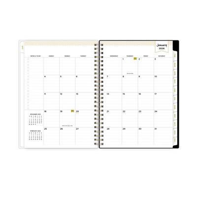 2026 Blue Sky Day Designer Heirloom 8.5" x 11" Weekly & Monthly Planner, Plastic Cover (154663)