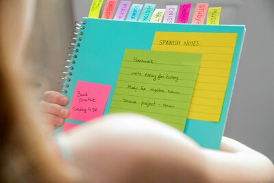 Post-it® Notes, 4" x 4", Floral Fantasy Collection, Lined, 200 Sheets/Pad, 3 Pads/Pack (675-3AUL)