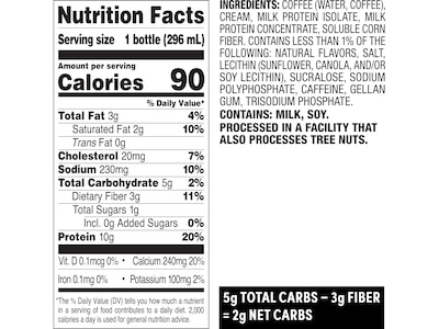 Quest Vanilla Latte Iced Coffee, 10 oz., 12/Carton (QRTDVL-4M3)