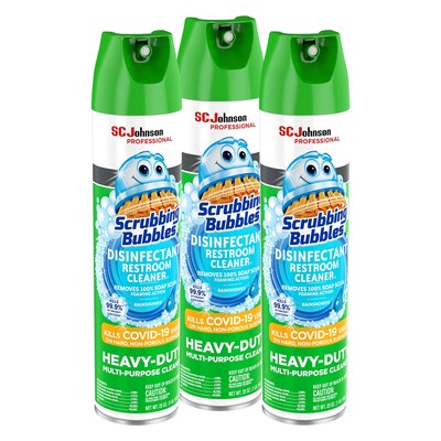 Scrubbing Bubbles Disinfectant Cleaner, Rainshower Scent, 25 oz., 3 Pack
