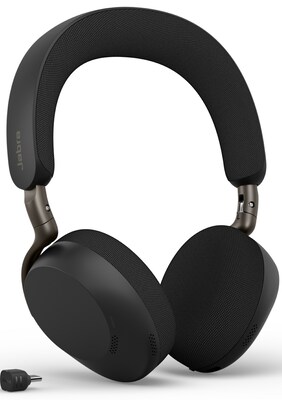 Jabra Evolve3 75 Wireless Active Noise Cancellation Bluetooth Spatial Headset, USB-C, MS Certified (37599-999-899)