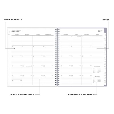 2027 Blue Sky Rue Du Flore 8 x 10 Calendar Year Monthly Planner, Plastic Cover (101605-27)