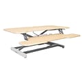 Mount-It! 38W Manual Adjustable Standing Desk Converter, Maple Woodgrain (MI-15007)