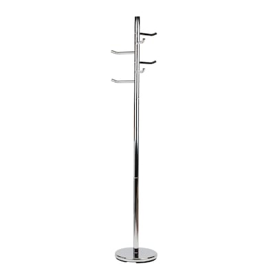 Mind Reader Coat Rack Freestanding  Coat Tree, Silver, Metal (CRMAG-SIL)
