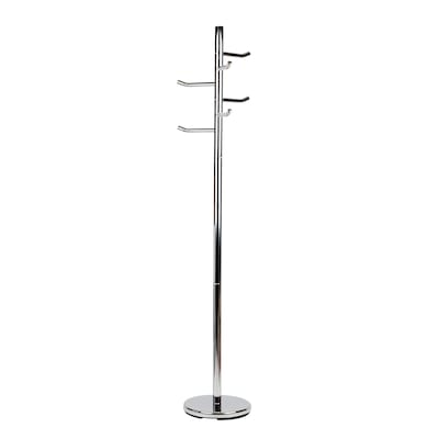 Mind Reader Coat Rack Freestanding  Coat Tree, Silver, Metal (CRMAG-SIL)