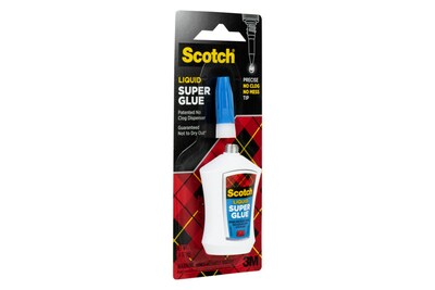 Scotch® Super Glue, .14 oz., White (AD124)