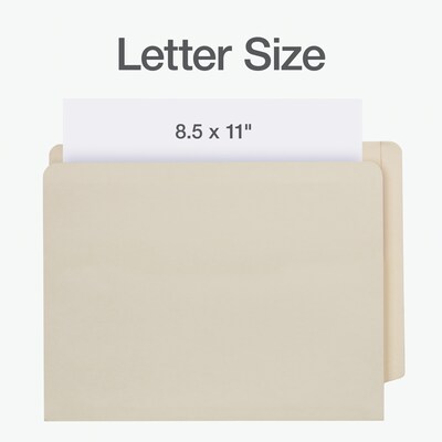 Pendaflex File Pocket, 1 3/4" Expansion, Letter Size, Manila, 25/Box (PFX12811)