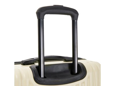 InUSA Drip Hardside Spinner Luggage Set, TSA Checkpoint Friendly, Sand (IUDRISML-SAN)