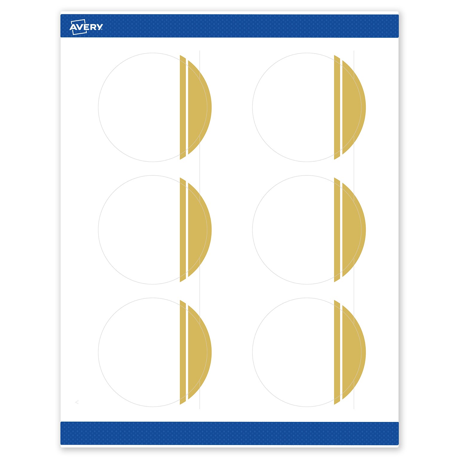 Avery Laser/Inkjet Circle Multipurpose Labels, 3 Dia., White, 60/Pack (S00DKB)