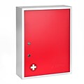 Viva Comfort Steel Medical Storage Cabinet with Dual Key Lock, 1.16 cu. ft. (999-04-RED)