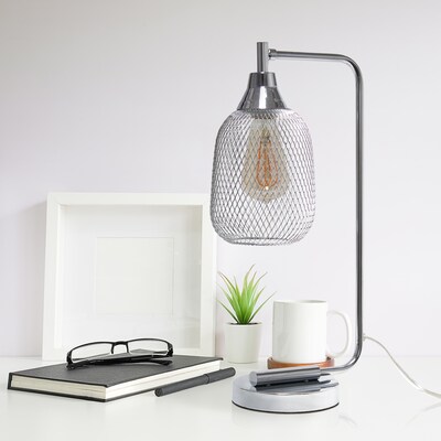 Elegant Designs LED Desk Lamp, 19", Chrome (LD1060-CHR-LB)