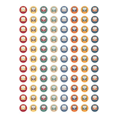 Teacher Created Resources Moving Mountains Road Trip Reward Trackers with Stickers, 5.25" x 6", 3/Packs (TCR6869-3)