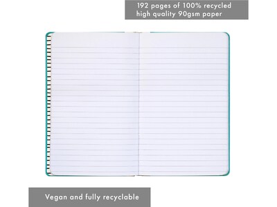 Pukka Pad There Is No Planet B Notebook, 5.28" x 8.46", Wide-Ruled, 96 Sheets, Blue (9703-SPP)